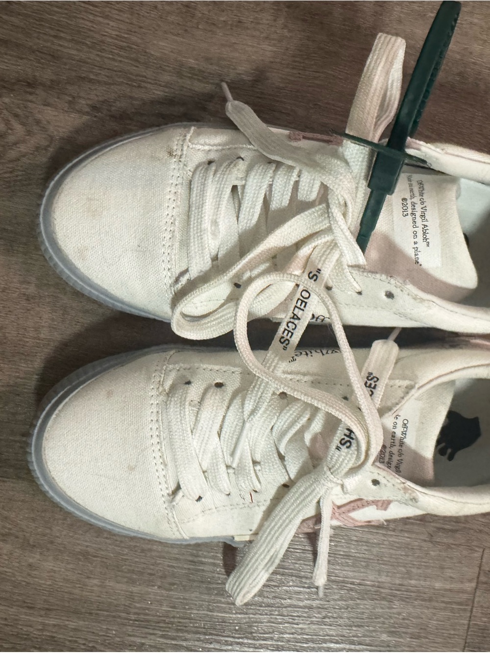 Off White Canvas sneakers